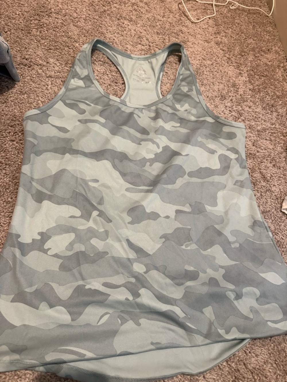 Camo Racerback Activewear Tank Top - Women